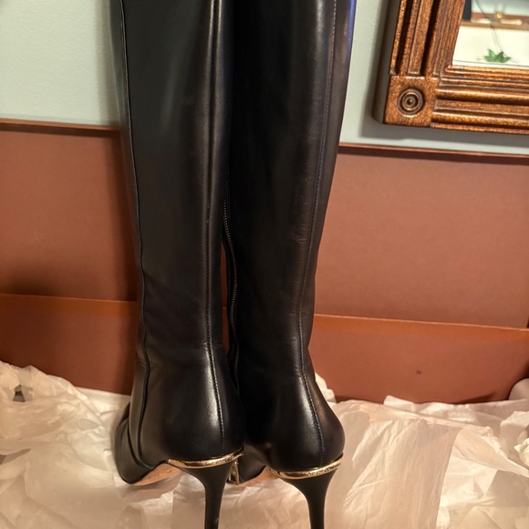 Coach leather heel boots 5.5 - Picture 3 of 6